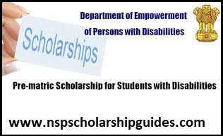 Scholarships by Department of Empowerment of Persons