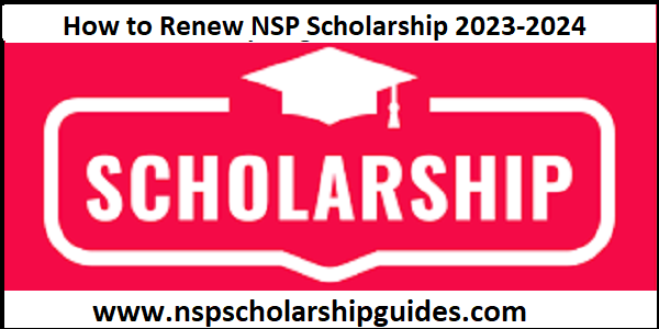 How to Renew NSP Scholarship 2023-2024