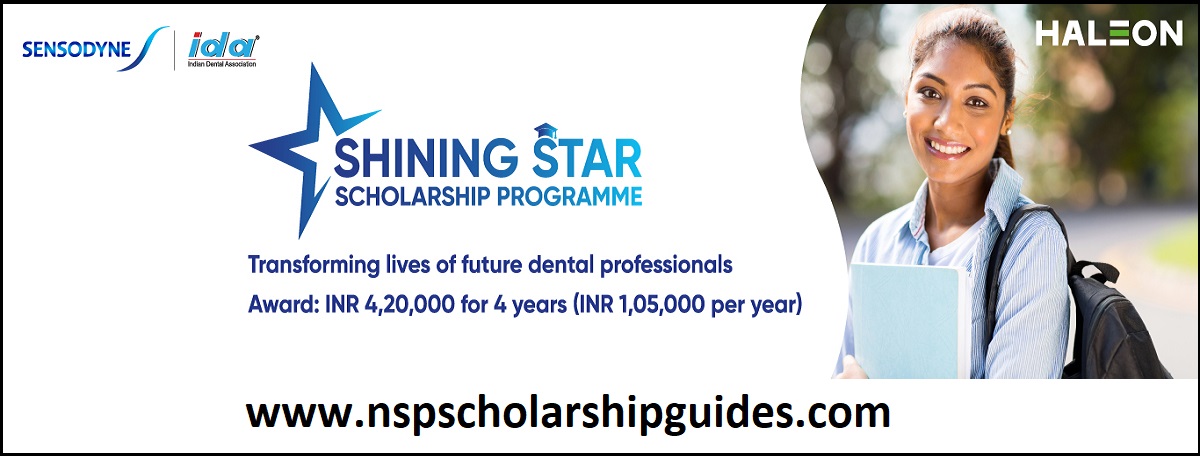 Sensodyne IDA Shining Star Scholarship Initiative for 2023-24