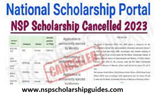 NSP Scholarship 2023-24 Canceled By Govt Check 